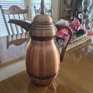 Copper Pitcher with Black Accents